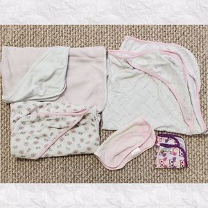 Lot of Baby Towels and Wash Cloths